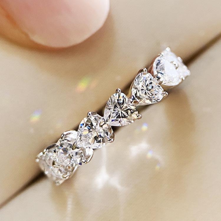New 925 Silver Ring AAA Zircon High Quality For Women Rings Wedding Fine Jewelry Accessories Party Gift