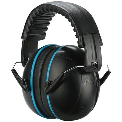 Safety Earmuffs for Kids and Hearing Protection Headphones with Adjustable Headband Noise-Blocking Adults, Sound-Isolating, - Blue/Black