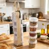 Clear Interlocking Spice Containers 5 Bottles Kit with Nylon Storage Bag Portable Outdoor Travel Camping Seasoning Bottle Holder
