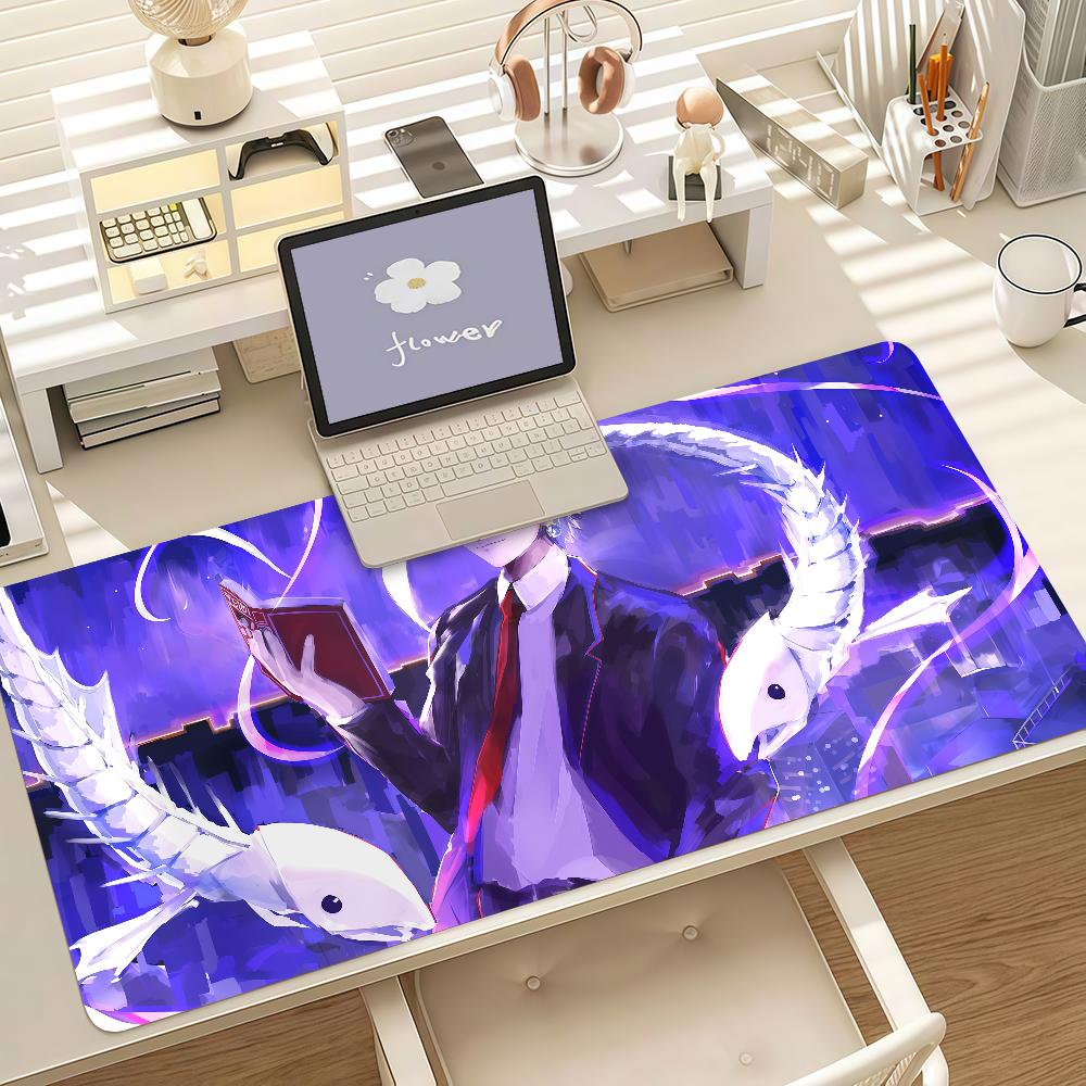 Anime H-Hunter X H-Hunter Mouse Pad Anti Slip Rubber Edge Locked Thickened Laptop Gaming Desk Mat