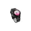 Casio LRW-200H-4EV Analog Watch Gloss Black Pink Metallic Women's Kids International Model
