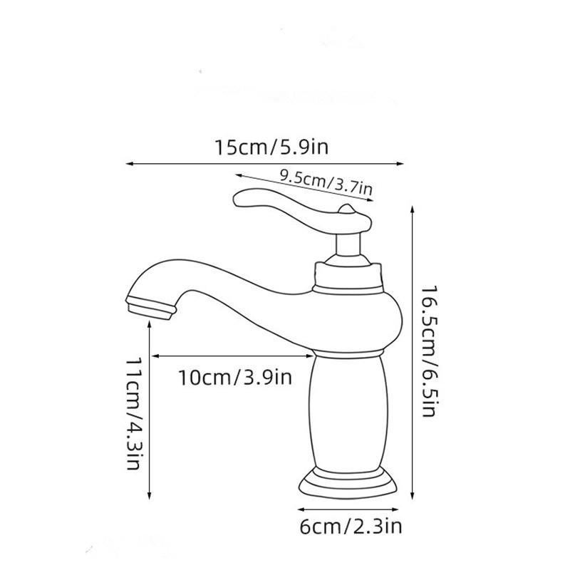 Antique Bronze Bathroom Faucet Brass Basin Faucets Hot & Cold Bathroom Sink Faucet Deck Mounted Lavotory Faucet  Mixer Water Tap