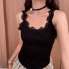 Suspender design sense niche outer wear lace lace vest women's new inner base sweet and spicy pure desire top