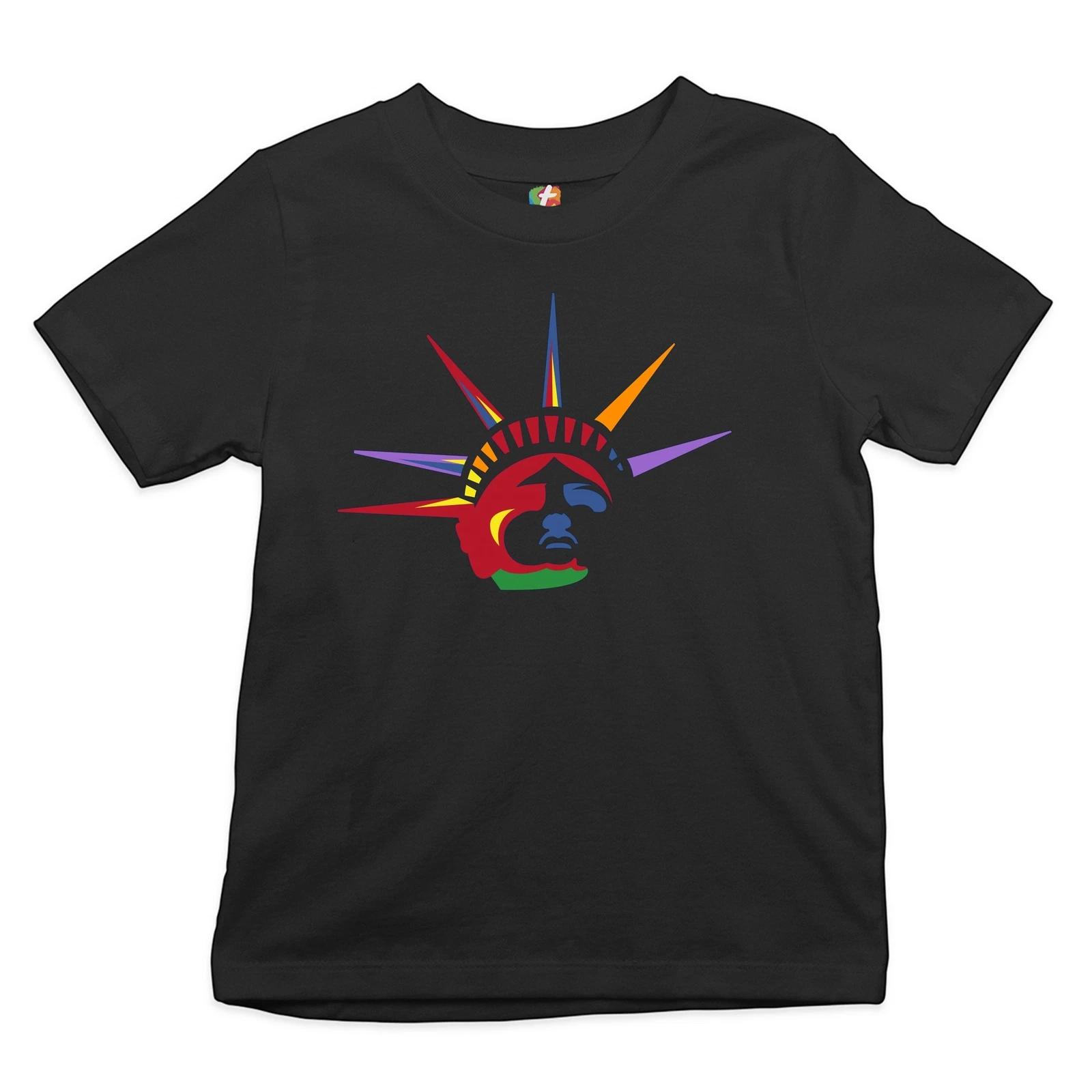 Lady Liberty Youth kids boys T-Shirt Patriotic New York Statue of Liberty July 4th Kids 130