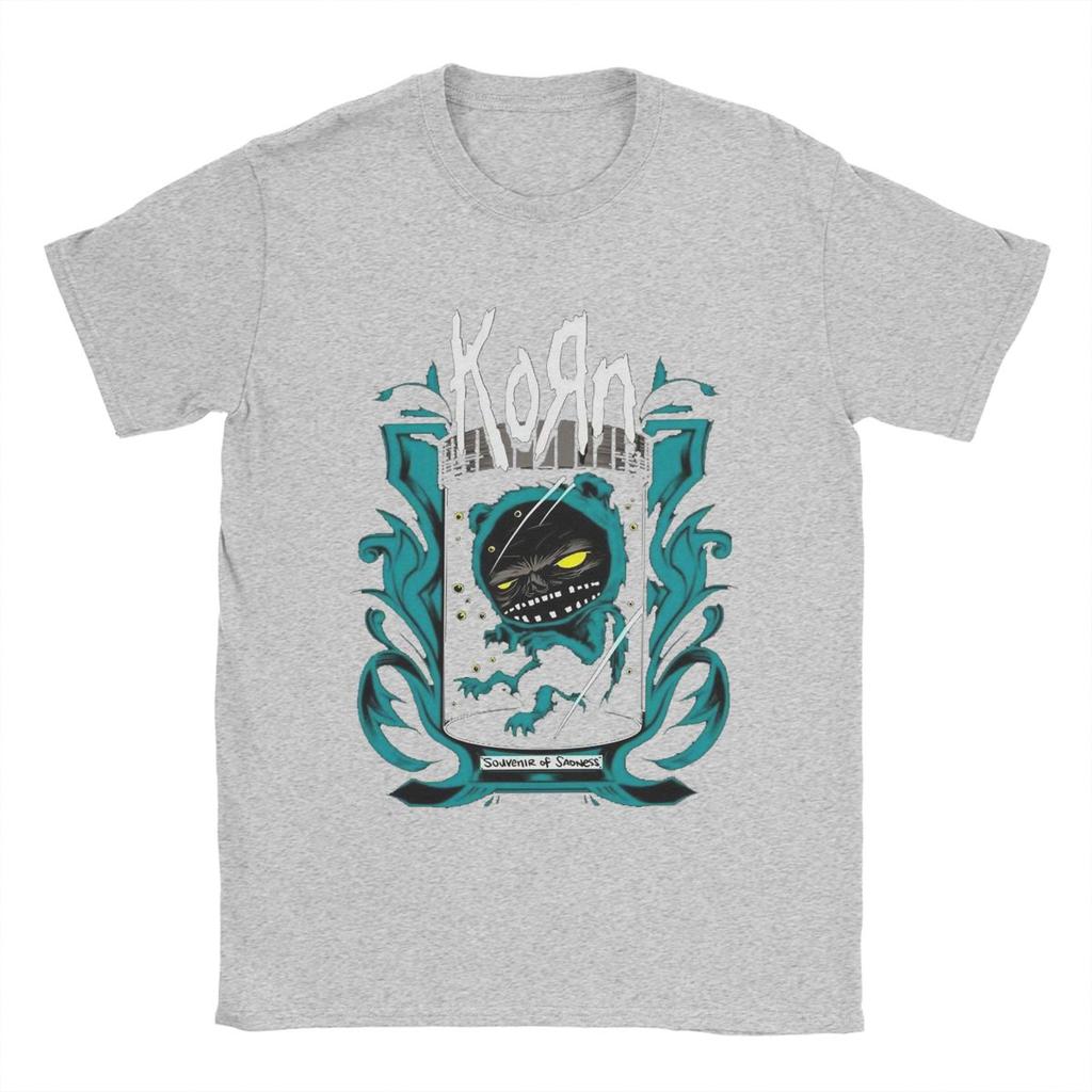 Korn Band Rock T Shirt Men Cotton Novelty T-Shirt Crew Neck Tee Shirt Short Sleeve Clothing Original