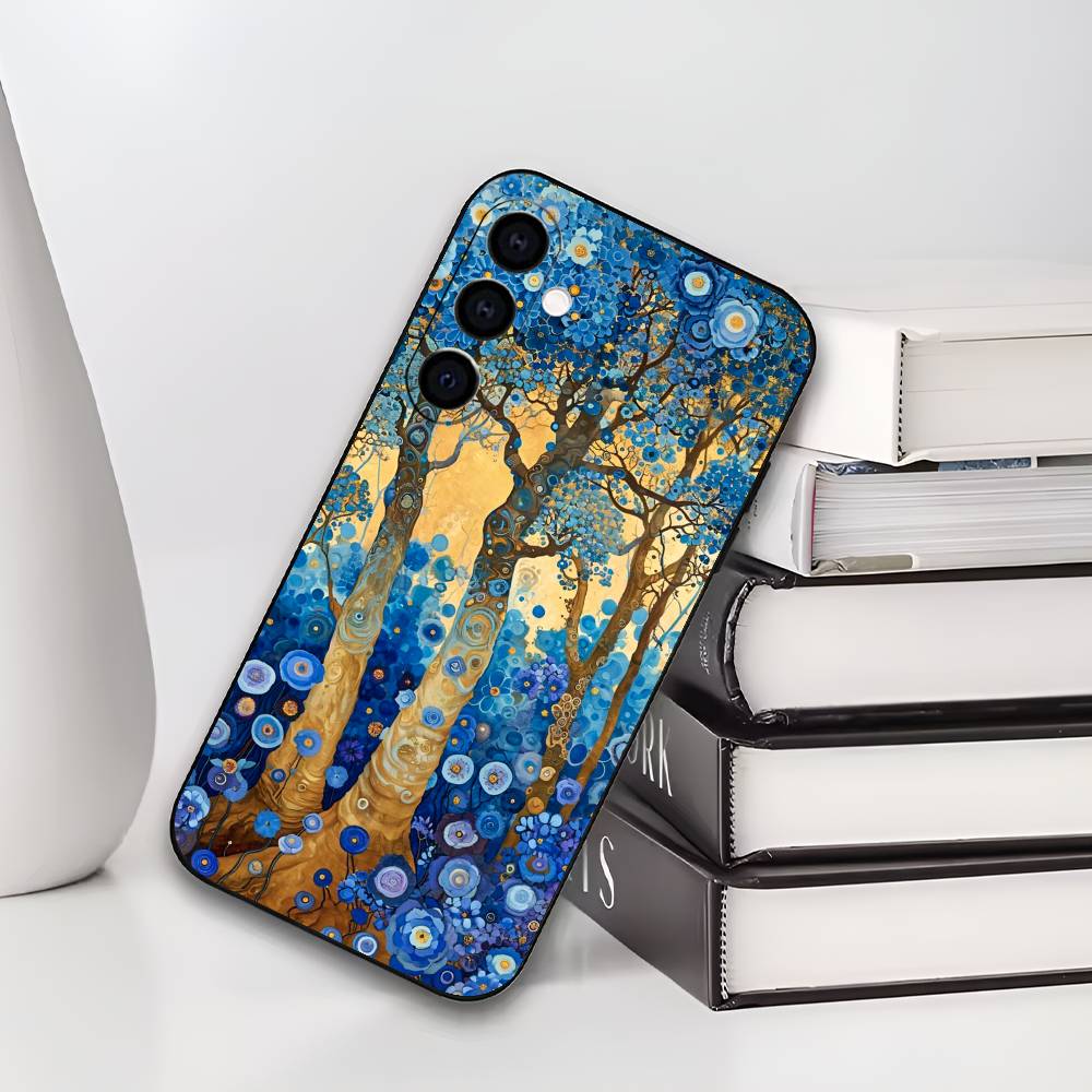 

Silicone Soft Phone Case G-Gustav K-Klimt the Kiss Painting Design for Samsung Galaxy A73 A72 A71 A70 A53 A52 A51 Samsung a40