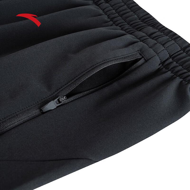 Anta Men's Winter Woven Straight-Leg Running Pants