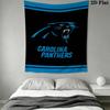 Carolina Panthers Wall Tapestry Aesthetic Wall Hanging Printed Fabric Blanket Decorative Tapestries for Bedroom Living Room Home Decor