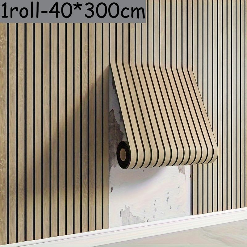 3D Wood Grain Wall Panel,Self-Adhesive Foam Thickened Wallpaper,Home Decoration Wall Sticker,Peel and Stick,Easy To Clean & Cut
