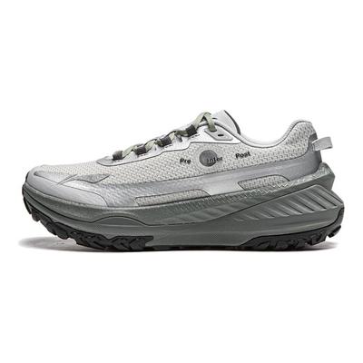 Li Ning Lu Cómodo Versátil Antideslizante Resistente al Desgaste Soporte Parte Superior Baja Zapatillas Casuales para Correr Mujer zapatilla Gris Plateado ARNU004-21