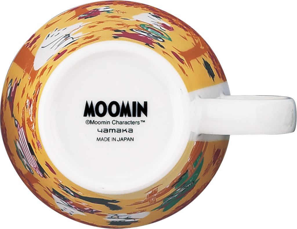 Yamaka Shoten MOOMIN "Four Seasons" Large Mug, 340ml, Diameter: Approx. 10 x 9cm, Autumn, Birthday Gift, Tableware, Made in Japan, Yellow, MM9603-11