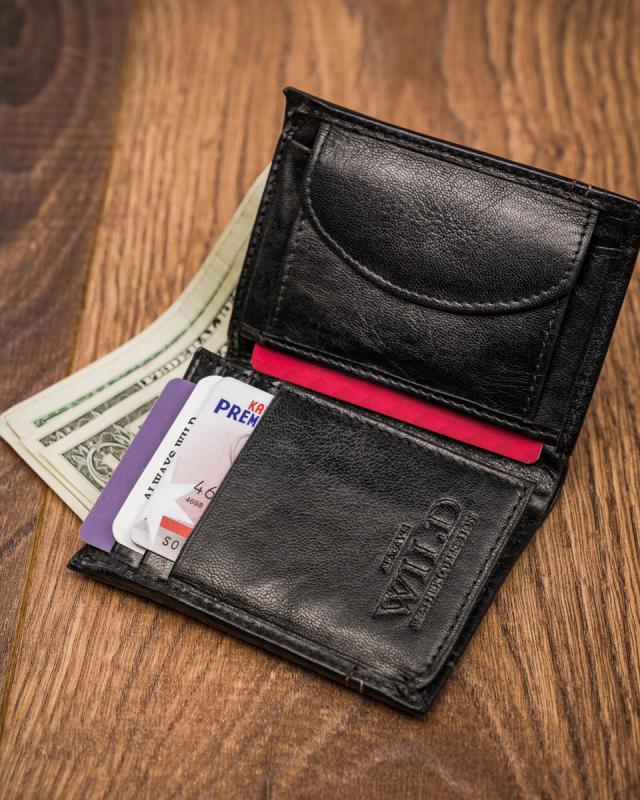 Men's leather wallet N20191-VTK-D BLACK