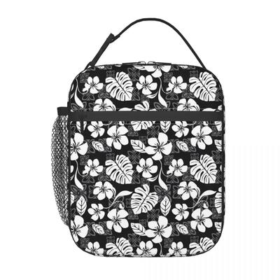 Tropical Floral Insulated Lunch Bag Picnic Lunch Box For Child Fun Custom Tote Food Bags Oxford Portable Insulated Cooler Bag