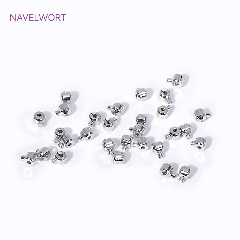 Wholesale 18K Gold Plated Brass Clip Station Clasps,Ball Snap Clasps,Ball End Cap for Memory Wire,DIY Jewelry Making Accessories