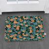 Tappetino di Benvenuto Estivo Limone Blu Fiore Tappeto Decorativo per Soggiorno Bagno Antiscivolo Tappetino per Pavimento Camera da Letto Decorazione per la Casa