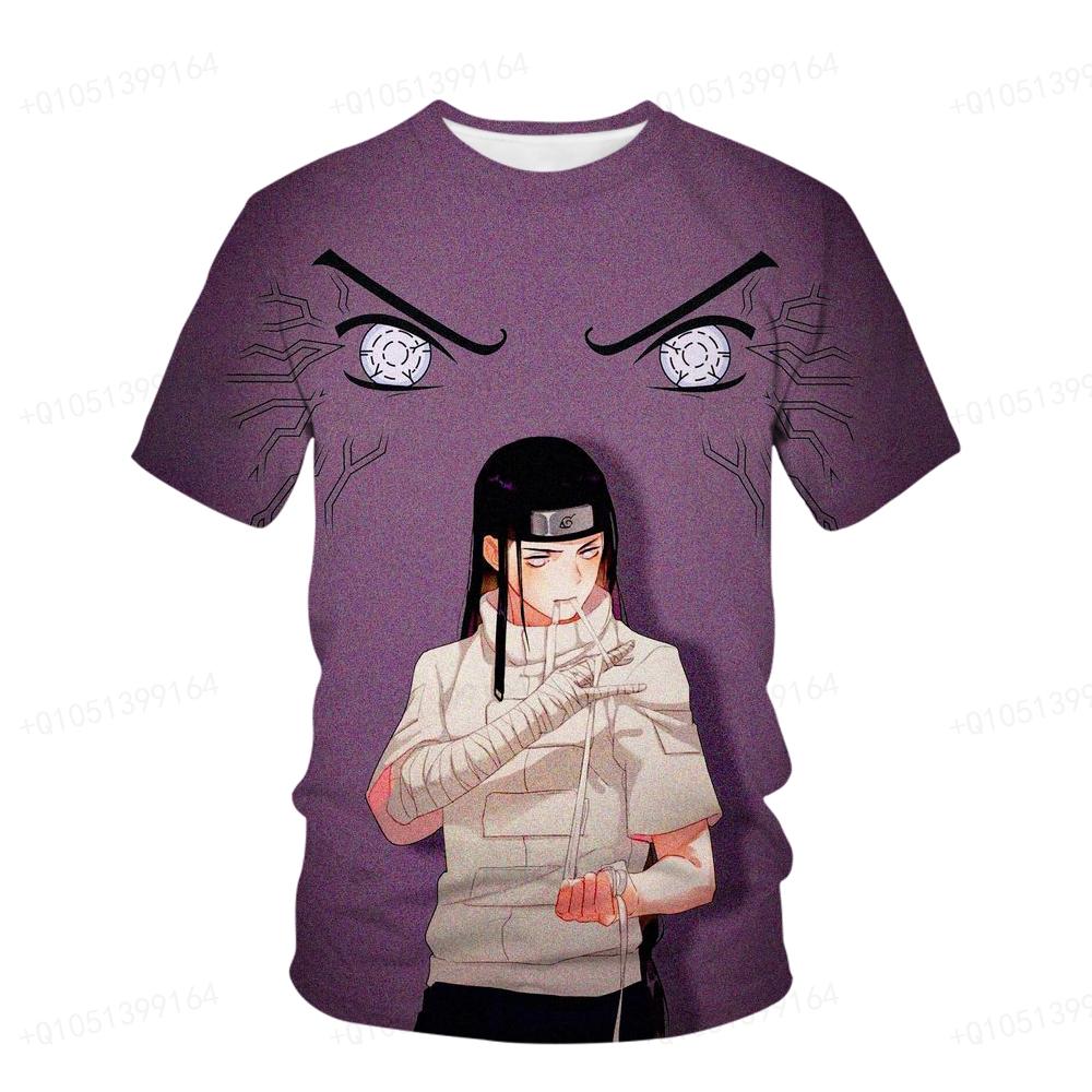 Sommar Naruto T-shirt Barn Streetwear Rund Hals Kort Ärm 3D Topp Rolig Tecknad Film Män Kakashi