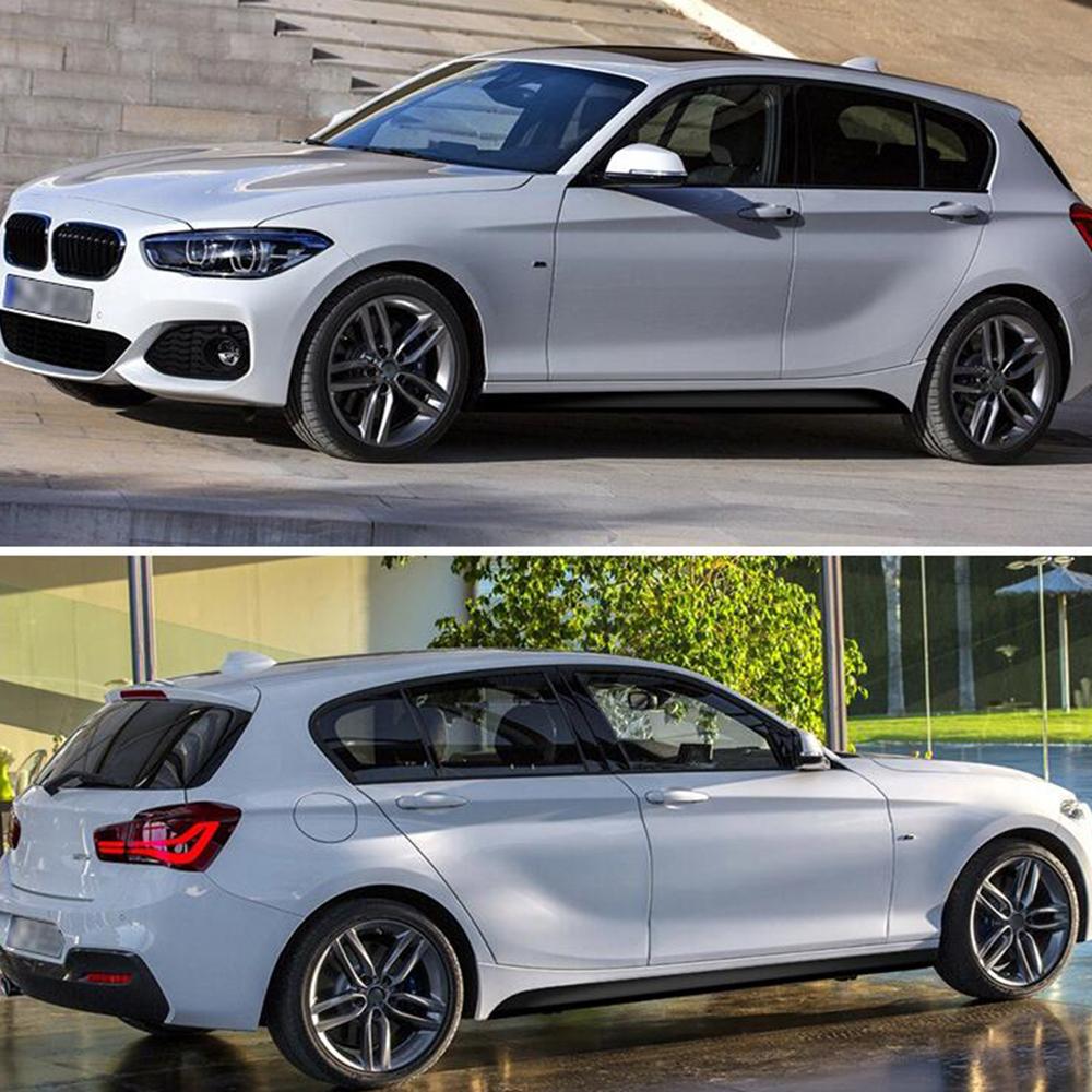 2 stücke Seitenschweller Racing Stripes Aufkleber Aufkleber Vinyl Carbon Fiber 3D Ersatz für BMW f30 f31 f22