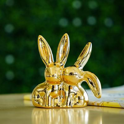 Rabbit Show Pieces for Home Decor Living Room Garden Decorative Items | Cute Animals Showpieces Gift Item for Decoration