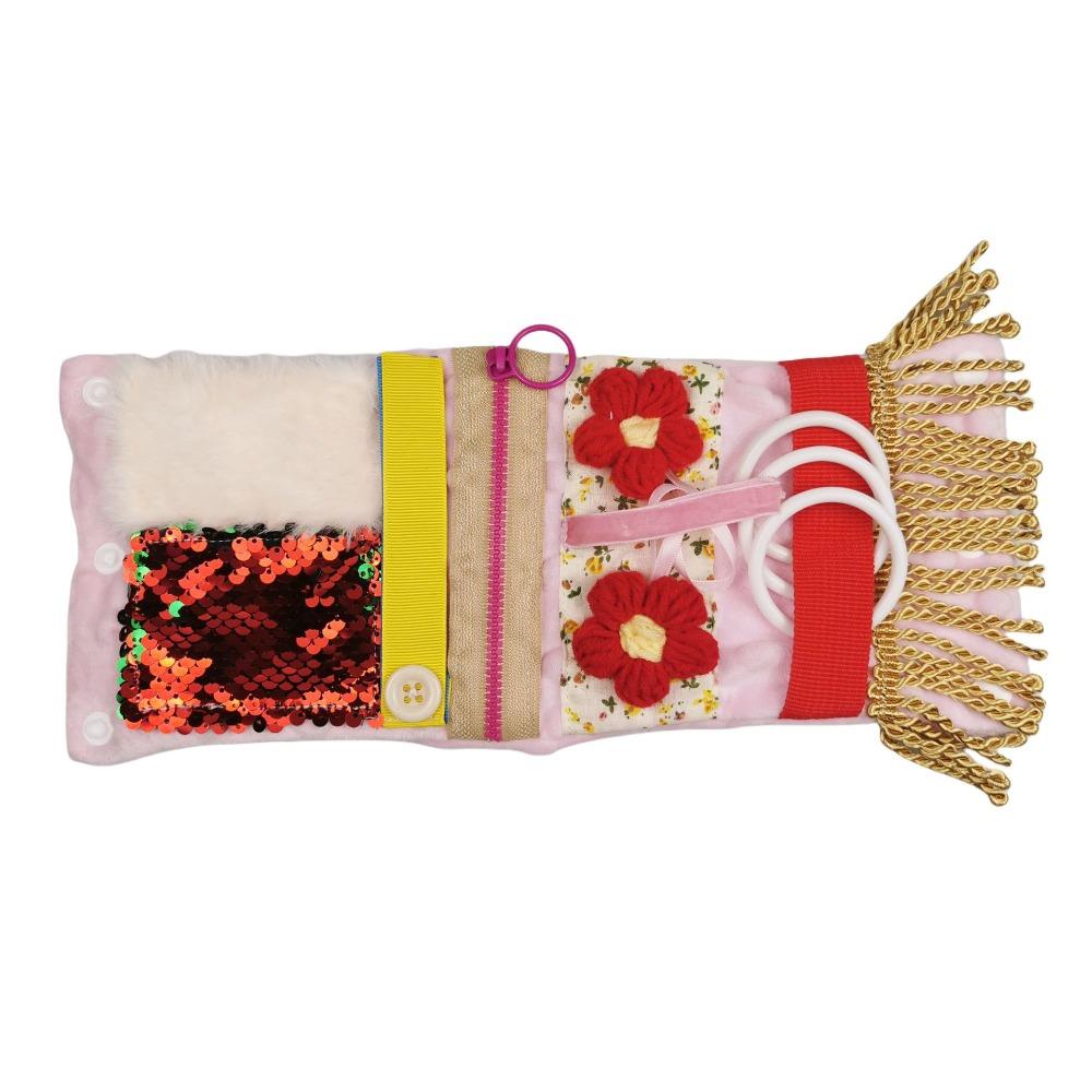 Decompress Fidget Pillow Sleeve Skin-friendly Sensory Calming Blanket Reduces Agitation розовый