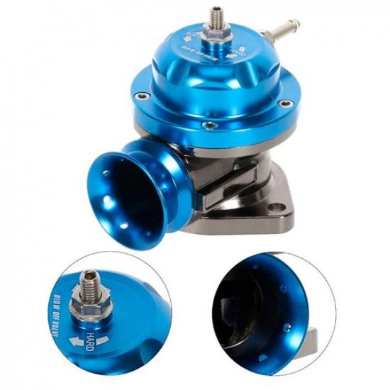 Universal Billet Aluminum Type-RS Turbo Blow Off Valve+2.5" BOV Flange Pipe Blue