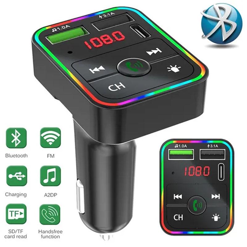 

Двойное зарядное устройство USB 3.1A, Bluetooth 5.0, громкая связь, автомобильный MP3-плеер, беспроводной Aux аудиоприемник, FM-модулятор, автомобильный комплект