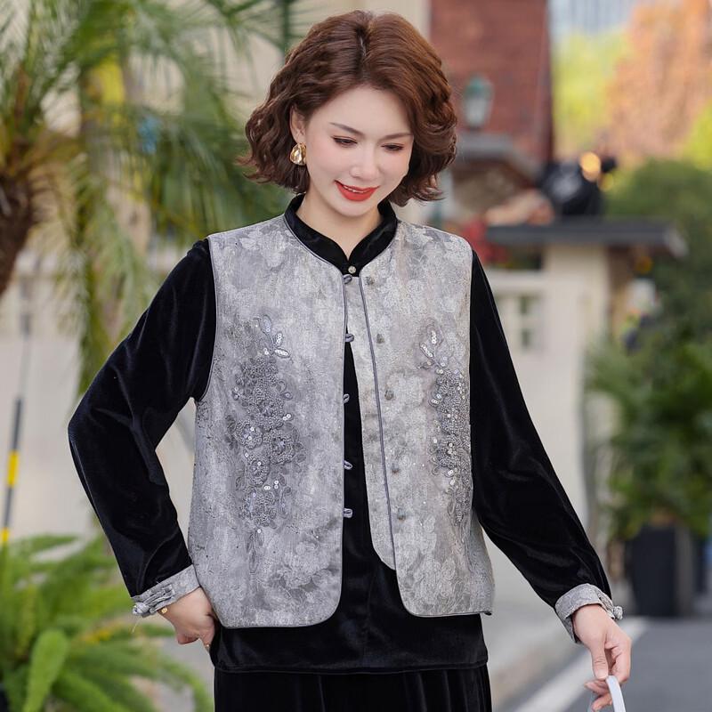 Women's New Chinese Style Vest Top Three-Piece Set