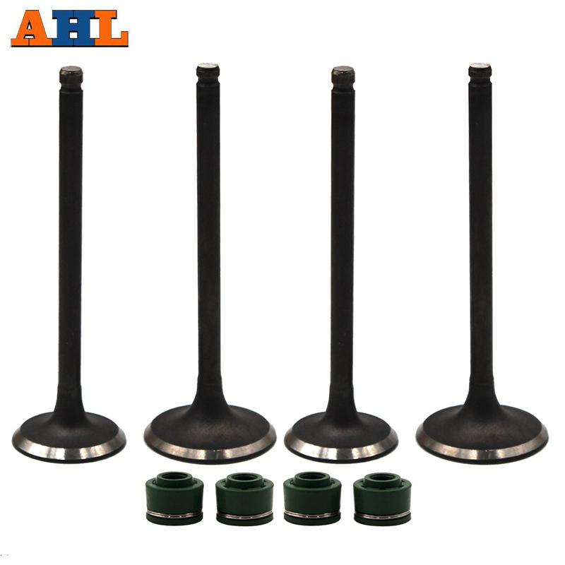 AHL 2 Pairs Intake & Exhaust Valves Valve Stem Oil Seals Spiracle For Yamaha TTR250 TTR 250 (2 Intake & 2 Exhaust)