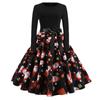 Christmas Hit Vintage Performance A-Line Dress Dress A Woman's Hair