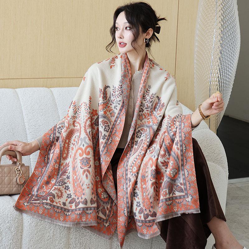 65 * 190 cm Toamnă Și Iarnă Nouă Culoare Solidă Versatil Simplu Imitație Casmir Eșarfă Duble Fețe Eșarfă Călduță Atmosferă Şal