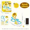 6pcs Ducklings Climbing Stairs Toy, Electric Slide Yellow Duck Toy Light And Music Toy easter gift halloween christmas gift