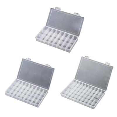 24 36 48 Grids Paint Organiser Case Jewelry Storage Box Clear Plastic Storage Case for Jewelry Beads Painting DIY Craft