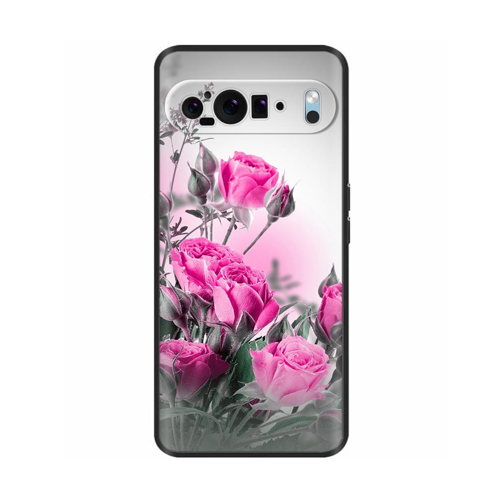 Etui na telefon Google Pixel9 / Pixel 9 Pro XL Urocze Kwiaty Malowane Silikonowe Tylne Pokrowce dla Google Pixel 9 Pro XL Fundas Shell