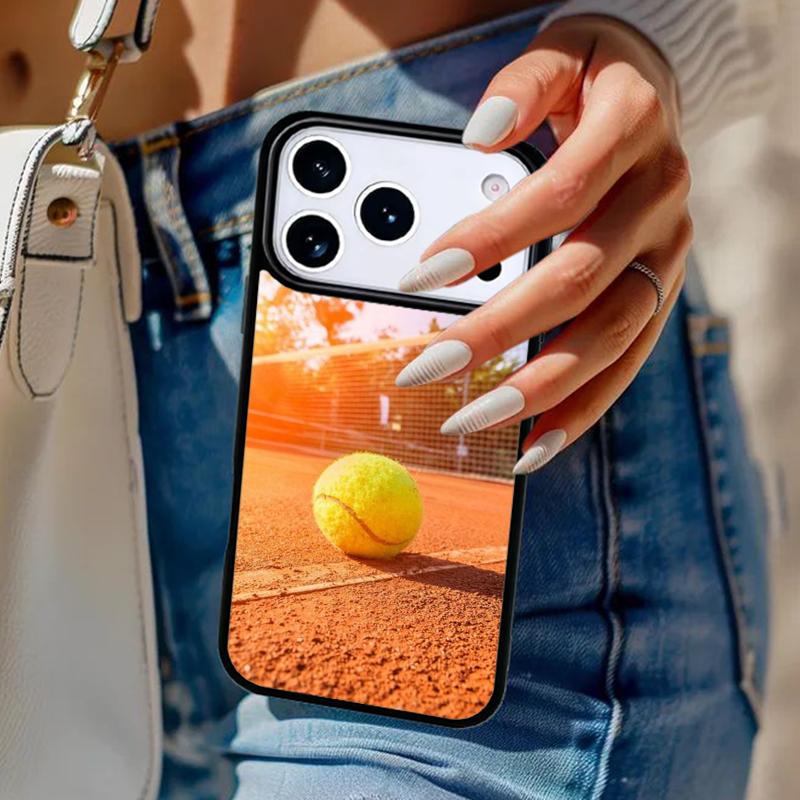 Tennis Ball Sport Phone Case For iPhone 17 Air 14 15 13 12 Max Cover For Apple 16e 11 Pro Max Plus Coque