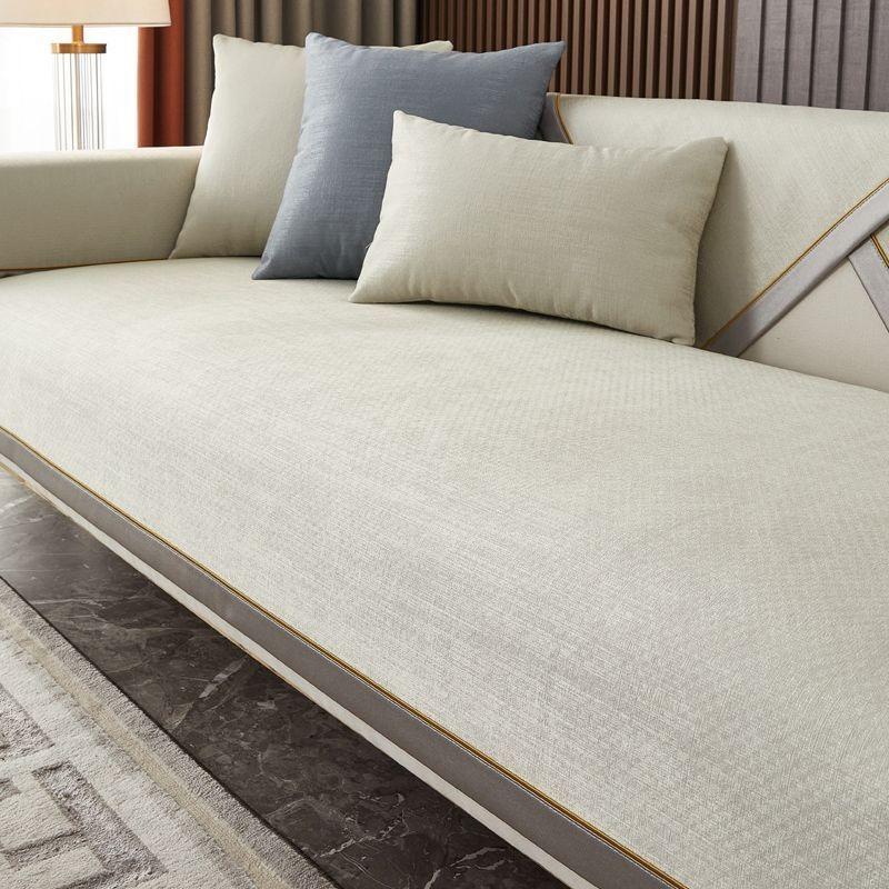 Chenille-Sofabezug, leichtes Sofakissen im Luxusstil für Wohnzimmer, vier Jahreszeiten, universelle Kombination, Stickerei, Couchtuch