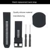26mm Uhrenarmband Silikon Dornschließe Wasserdichtes Uhrenarmband Passend für Garmin fenix 5Xplus (Schwarz)