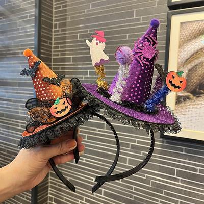 2025 Halloween Zauberhut Stirnband - Lustiges Feiertagskostüm-Accessoire für Mädchen