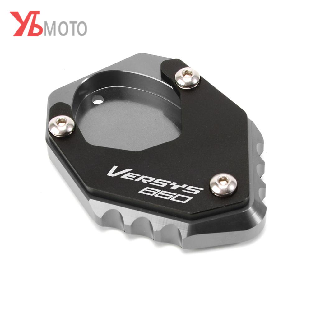 Hodí se pro KAWASAKI VERSYS 650 Z400 NINJA 400 2022 Zvětšovací hliníkový stojan na motocykly Prodloužení bočního stojanu s