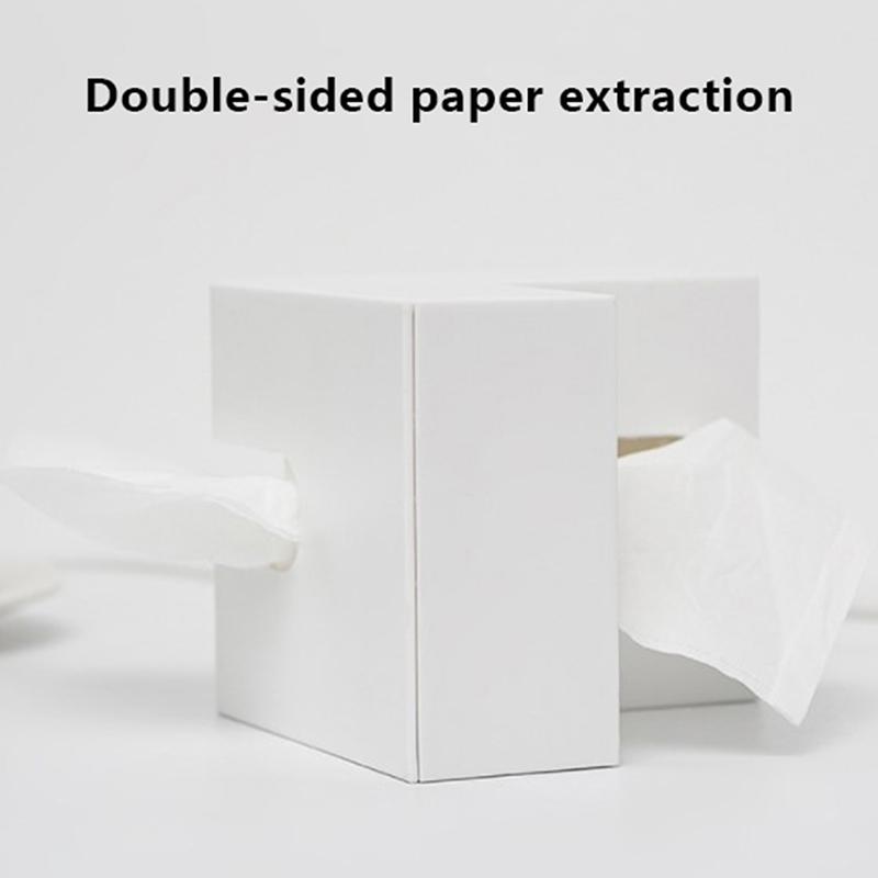 Nordic Right Angle Desktop Napkin Paper Storage Case Tissue Box Holder Organizer