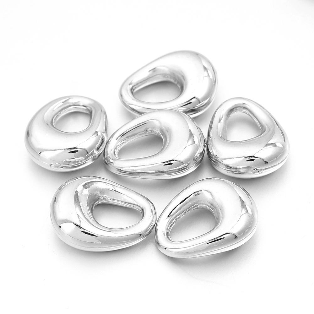 30-100pcs Big Hole CCB Beads Star Beads Peach Heart Beads Irregular Droplet Beads Spacer Beads For Jewelry Making Accessories
