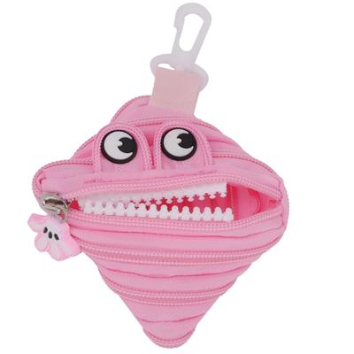 Le Bonarie Monster Münzbörse Taschenanhänger Mini-Beutelanhänger (Rosa)