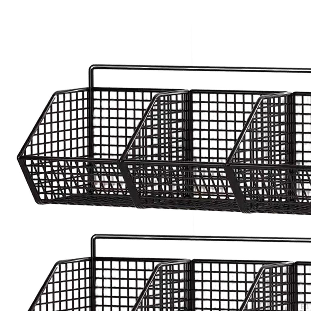 2 Pieces Hanging Wall Organizer Minimalist Fruit Basket Cabinet Storage