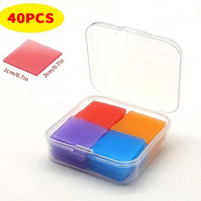 

40 шт., 48 шт., 64 шт./коробка DIY алмазная живопись аксессуары глина, 25 мм X 25 мм алмазный художественный клей, с коробкой для хранения, 5D алмазная живопись инструмент для рисования 40pcs