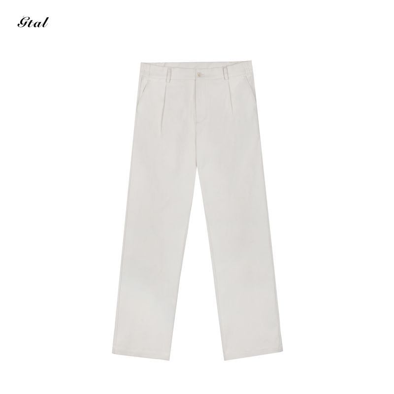

Gtal Итальянский костюмные брюки Импортная высокоэластичная пряжа Драпировка Молодежные повседневные брюки Повседневные брюки для деловых встреч Прямые брюки Beige L