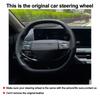 New DIY Hand Stitched Leather Steering Wheel Cover For Kia K4 2026 2026 2026 Classic Automobile Interior Modified Accessories