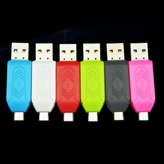 2 in 1 Plug & Play High Speed ​​Computer Kartenleser USB 2.0 SD-Karte TF Flash OTG Kartenleser Computer Zubehör