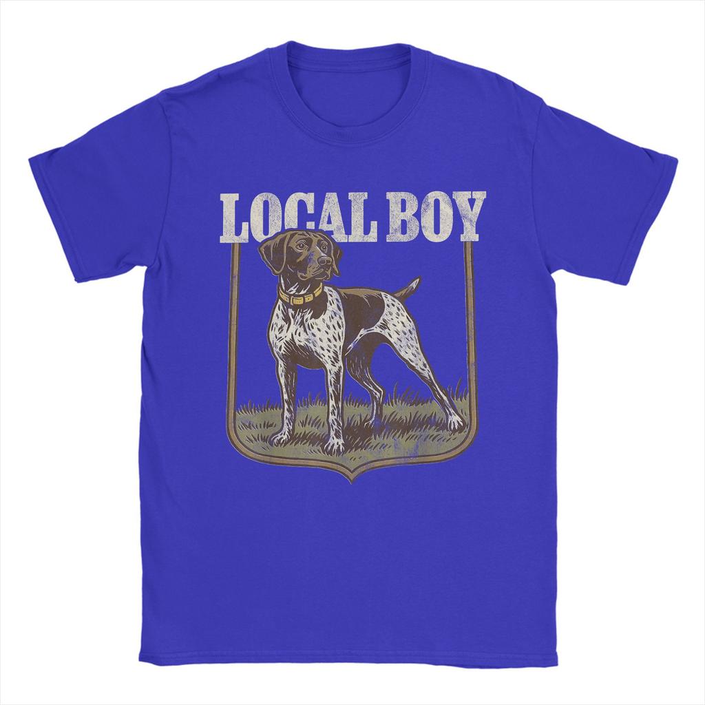 Local Boy Hunting Dog Retro Southern Country Pride T Shirts for Men Cotton Cool T-Shirts Round Neck Tee Shirt Short Sleeve Tops