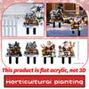 Cat Wearing Christmas Hat 2D Flat Acrylic Christmas Theme Garden Door And Window Hanging Decoration Holiday Ornaments