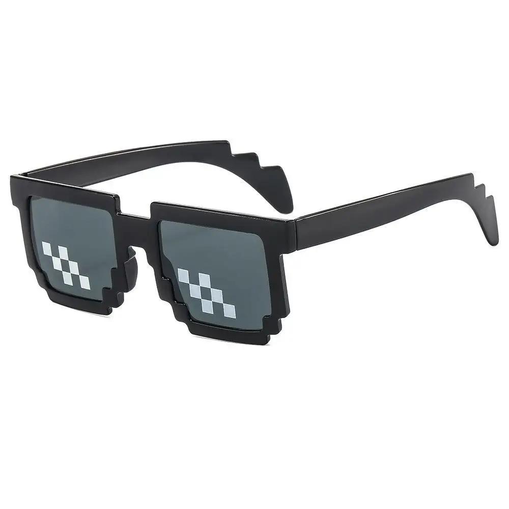 1Pcs Pixel sunglasses Retro Pixel glasses  Adult boys and girls Photo props birthday party supplies
