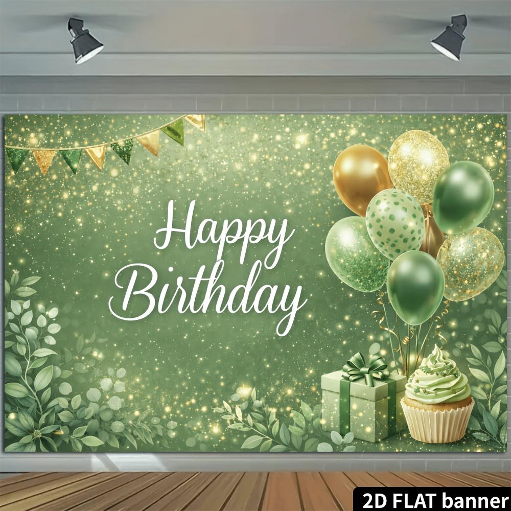 1Pcs Forest Green Glitter Birthday Decoration Background Backdrop For Photo Studio Photo Booth Party