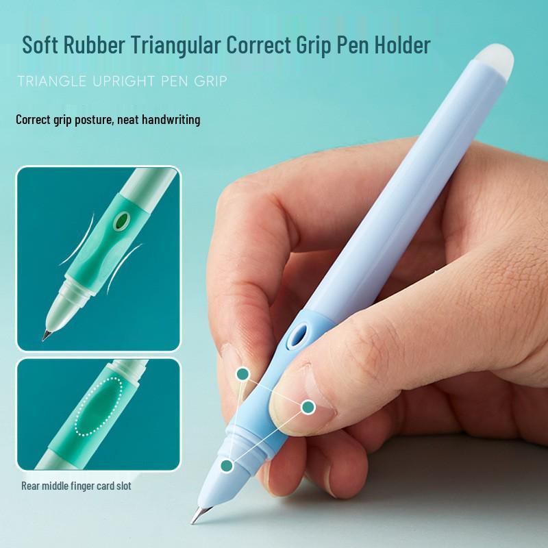 High-End Thermal Erasable Fountain Pen for Students - Correct Posture Calligraphy Practice for Grades 3-5